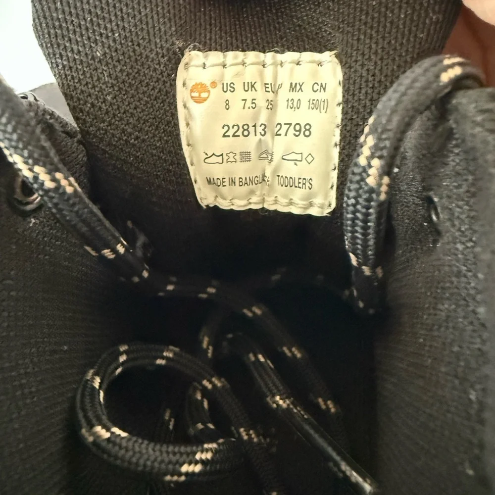 Timberland Kids Dark Brown Leather Boots
